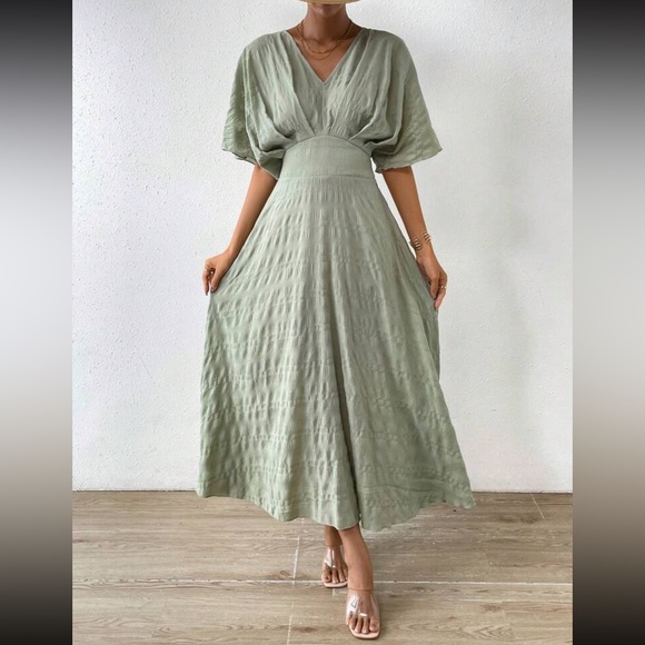 Boho batwing sleeve A line dress - Picture 6 of 6